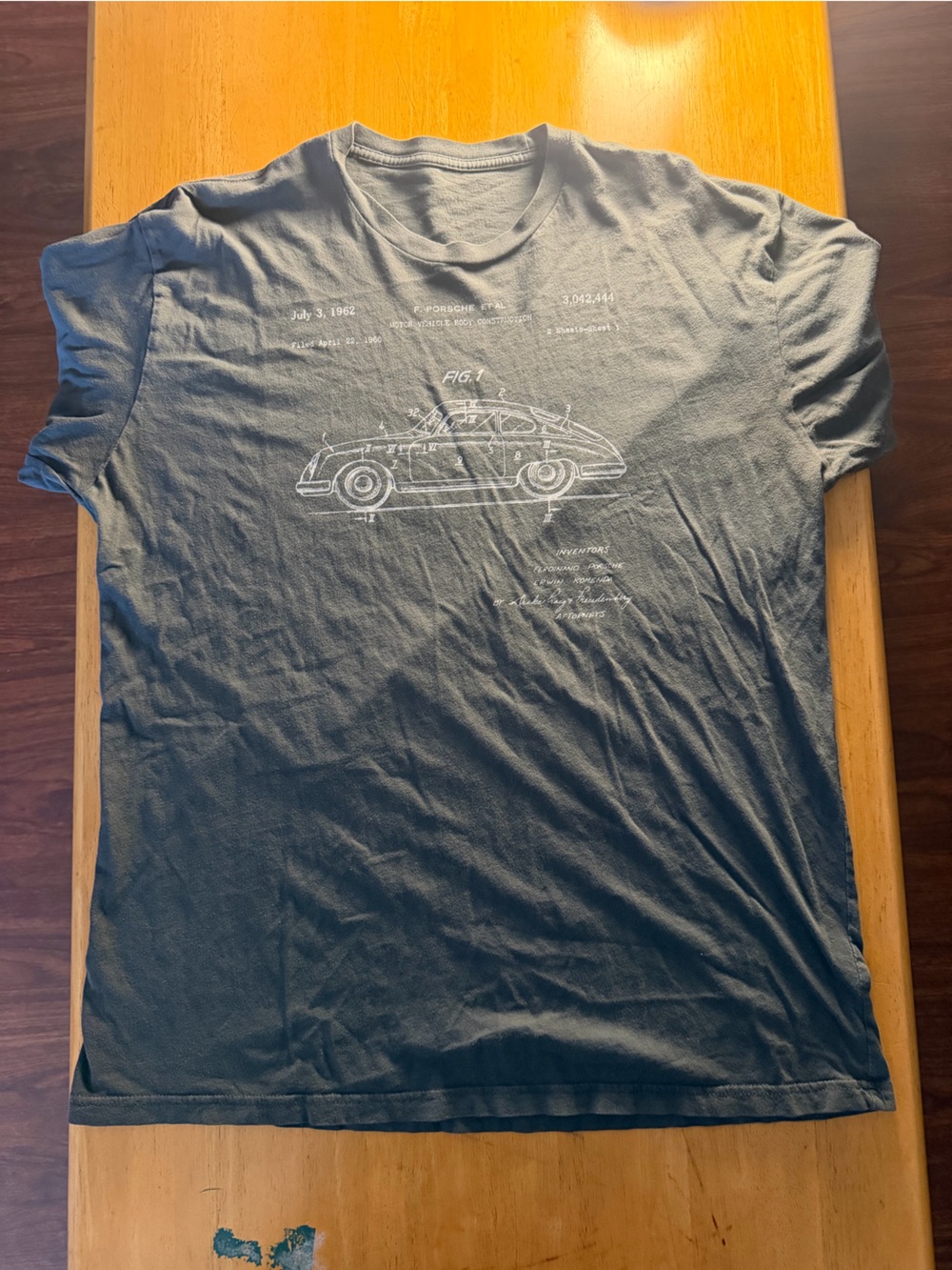 Rare 90’s Porsche 356 Schematic Grey Shirt